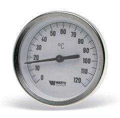 Термометр біметалічний аксіальний із занурювальним гільзою (1/2 "НР) WATTS F + R801OR (10005811) 10005811 фото
