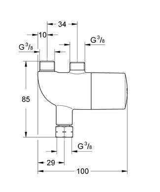 Термостат для установки під раковиною Grohe Grohtherm Micro (34487000) 34487000 фото