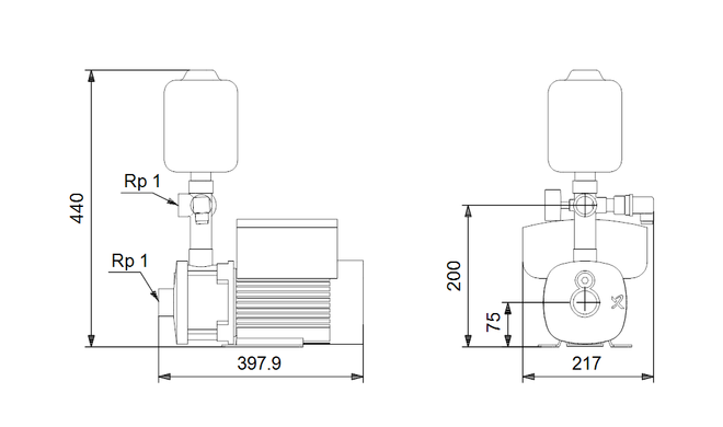 Установка підвищення тиску Grundfos CMBE 1-99I-U-C-C-D-A (98374699) 98374699 фото