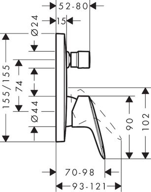 Душевая система скрытого монтажа hansgrohe Logis Crometta (20200011) 20200011 фото