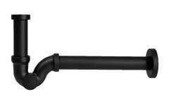Сифон латунный черный NERO для умывальника (под автопробку) с ревизией Ø32 х 1 1/4" Ghidini SpA 53911425R12N фото