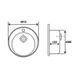 Кухонна мийка IMPERIAL 510-D Micro Decor 0,6 мм (IMP510D06DEC160) IMP510D06DEC160 фото 3