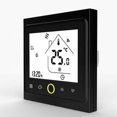 Термостат з WiFi управлінням Tervix для водяної/електр.тепл.підлоги, датчик 3000 мм, чорний (114130) 114130 фото