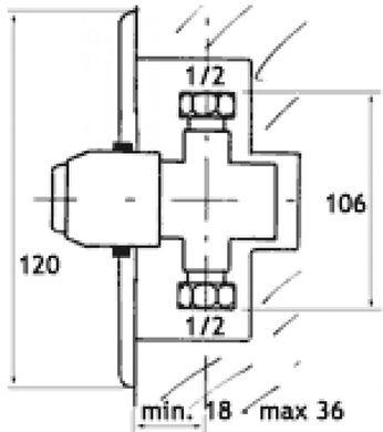 Кран-дозатор для писсуара TREMOLADA встроенный 20 с (Тремо-467) 0070474 фото