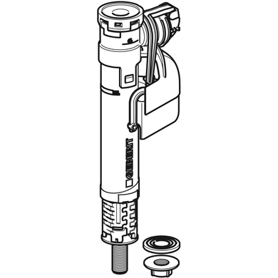 Впускний клапан Geberit IMPLUS360, підведення води знизу, пластиковий ніпель 3/8" (281.207.00.1) 281.207.00.1 фото