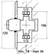 Кран-дозатор для писсуара TREMOLADA встроенный 20 с (Тремо-467) 0070474 фото 2