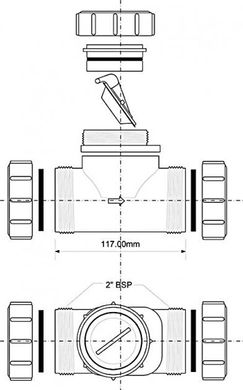 Зворотний клапан McAlpine T28M-NRV-40 40х40 мм T28M-NRV-40 фото