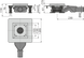 Сливной трап из нержавеющей стали 130×130мм, сток-боковой, без решетки, экстра низкий сифон с мокрым гидрозатвором APV110 фото 2
