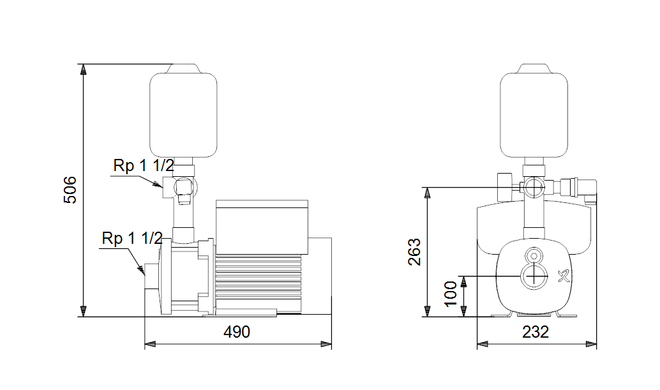 Установка підвищення тиску Grundfos CMBE 10-54I-U-C-C-D-C (98382202) 98382202 фото