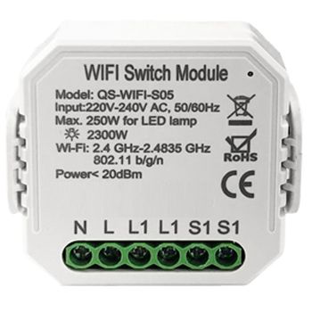 Умный выключатель Tervix Pro Line WiFi Switch (1 клавиша/розетка) (432421) 432421 фото