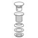 Донный клапан Geberit с отводом без возможности перекрытия слива: Глянцевый хром, L=8см (152.080.21.1) 0076353 фото 2
