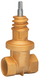 Вентиль для домового вводу Hawle латунь №2510, 1 1/4" (5003151) 5003151 фото 1