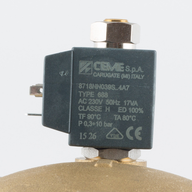 Клапан електромагнітний CEME 8718 (NO) 1 1/2" Kv 27 м³/год 8718NN390S4A7 фото