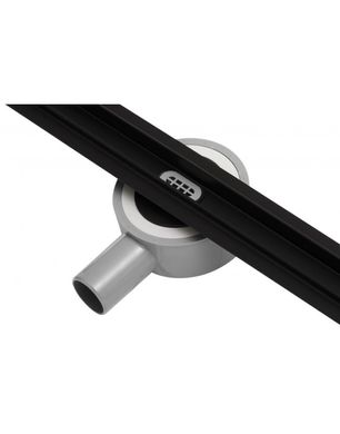 Щілинний чорний трап для душу Epelli Slim Nero 70 см із нержавіючої сталі з поворотним сифоном (SLMB-700) SLMB-700 фото