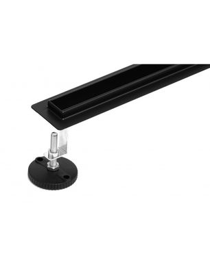 Щілинний чорний трап для душу Epelli Slim Nero 70 см із нержавіючої сталі з поворотним сифоном (SLMB-700) SLMB-700 фото