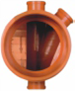 Колодец канализационный проходной Magnaplast 425-110-110 (35100) 35100 фото