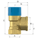 Мембранный клапан Prescor B 1/2"х1/2" 10,0 бар ВВ Flamco (27102) 27102 фото 3