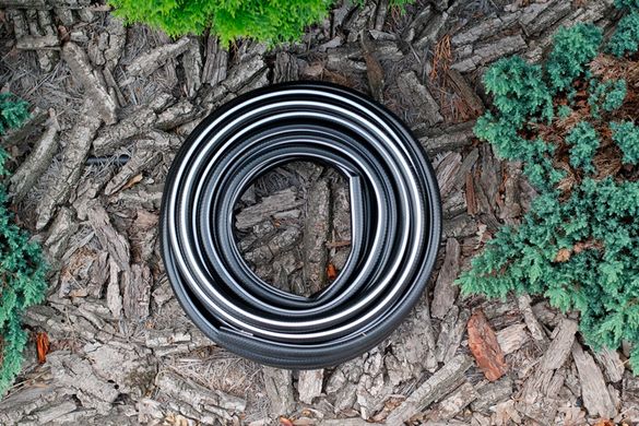 Шланг садовий Tecnotubi Euro Guip Black для поливу діаметр 1/2 дюйма, довжина 25 м (EGB 1/2 25) 422 фото