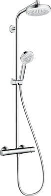 Душова система HANSGROHE CROMETTA 160 1jet EcoSmart Showerpipe (27265400) 27255400 фото