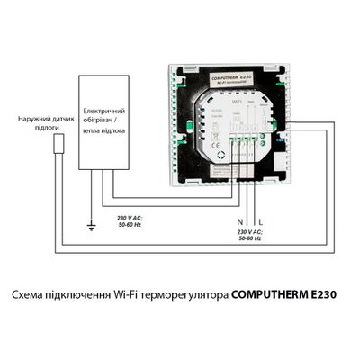 Wi-Fi терморегулятор для теплого пола COMPUTHERM E230 E230 фото