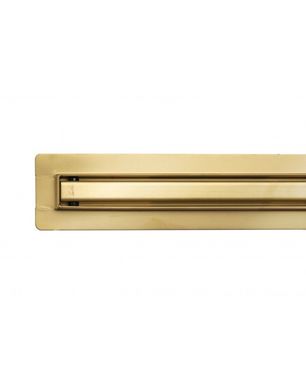 Щелевой золотой трап для душа Epelli Slim D'oro 80 см из нержавеющей стали с поворотным сифоном (SLMG800) SLMG800 фото