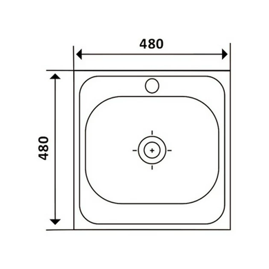 Кухонная мойка IMPERIAL 4848 Micro Decor 0,6 мм (IMP484806DEC) IMP484806DEC фото