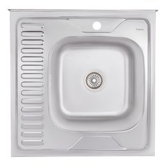 Кухонна мийка IMPERIAL 6060-R Satin 0,8 мм (IMP6060RSAT) IMP6060RSAT фото