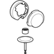 Декоративний комплект Geberit d52, для зливу-переливу для ванни з поворотним механізмом та підведенням: Матовий хром (150.425.46.1) 150.425.46.1 фото 2