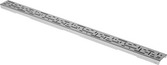 Декоративная решетка TECEdrainline "lines", нержавеющая сталь, для душевого канала, прямая, сатин (600821) 600821 фото