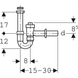 Сифон Geberit для умивальника із замикаючим пристроєм та зворотним клапаном, d40 мм (152.860.11.1) 152.860.11.1 фото 3