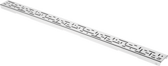 Декоративная решетка TECEdrainline "lines", нержавеющая сталь, для душевого канала, прямая, глянец (600920) 600920 фото