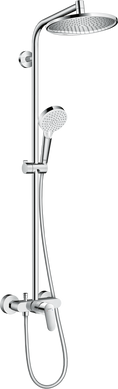 Душевая система со смесителем HANSGROHE CROMETTA S 240 1jet Showerpipe (27269000) UH07155 фото