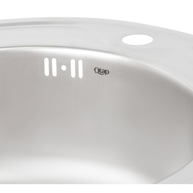 Кухонна мийка Qtap D510 0,8 мм Satin (QTD510SAT08) SD00040977 фото