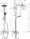 Душова система із змішувачем HANSGROHE CROMETTA S 240 1jet Showerpipe (27269000) UH07155 фото 4