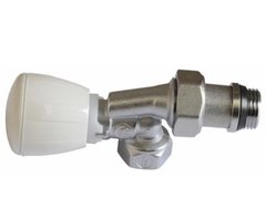 Кутовий осьовий мікрометричний термостатичний клапан, хромований GIACOMINI (R435X053) 1/2" R435X053 фото