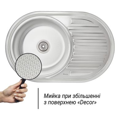Кухонная мойка IMPERIAL 7750 Decor 0,6 мм (IMP775006DEC) IMP775006DEC фото