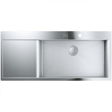 Мийка GROHE EX Sink K1000 із нержавіючої сталі з крилом зліва (31582SD0) 31582SD0 фото