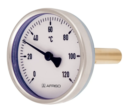 Биметаллический термометр акс. BiTh ST 63/63 mm 0/120°C AFRISO 63802 фото
