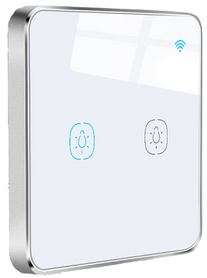 Розумний сенсорний вимикач Tervix Pro Line ZigBee Touch Switch (2 клавіші), без нуля (433131) 433131 фото