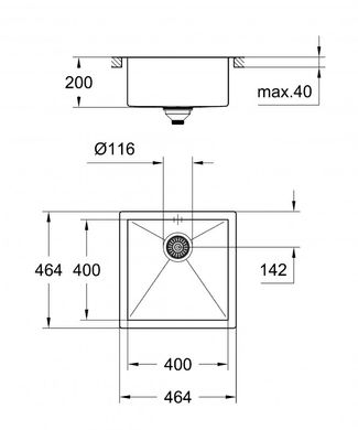 Мойка GROHE EX Sink K700 из нержавеющей стали (31578SD0) 31578SD0 фото