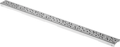 Декоративная решетка TECEdrainline "drops"; нержавеющая сталь, для душевого канала, прямая, сатин (600831) 600831 фото