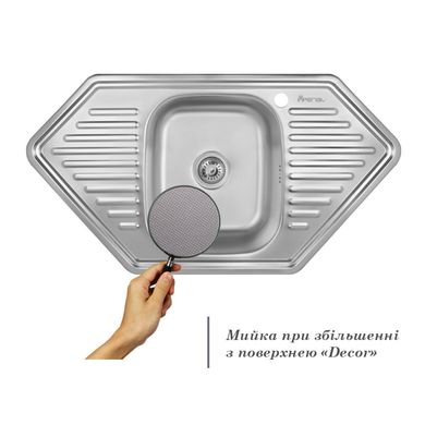 Кухонна мийка IMPERIAL 9550-D Decor 0,8 мм (IMP9550DDEC) IMP9550DDEC фото