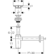 Отвод для умывальников Geberit с сифоном и крышкой клапана с манжетой, d40 мм (151.020.21.1) 151.020.21.1 фото 3
