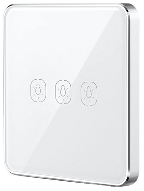 Розумна сенсорна кнопка-вимикач Tervix Pro Line ZigBee Touch Button (battery) 3 клавіші (438031) 438031 фото