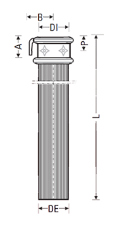 Труба водосточная с раструбом (вертикальная) 110мм, под старину Duker SML (662240) 662240 фото
