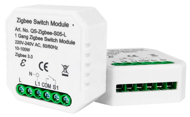 Розумний вимикач Tervix Pro Line ZigBee Switch (1 клавіша), без нуля (432141) 432141 фото