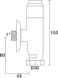 Кран-дозатор для унитаза TREMOLADA 1" вертикальный 4 с (Тремо-473) 0070460 фото 2