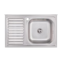 Кухонна мийка IMPERIAL 5080-L Decor 0,8 мм (IMP5080LDEC) IMP5080RDEC фото