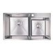 Кухонна мийка IMPERIAL S7843 Handmade подвійна 2,7/1,0 мм (IMPS7843H10) IMPS7843H10 фото 1