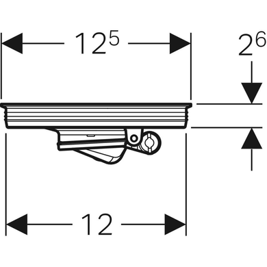 Вставка з вентиляційним клапаном для трапу 13x13 см Geberit (388.106.00.1) 388.106.00.1 фото